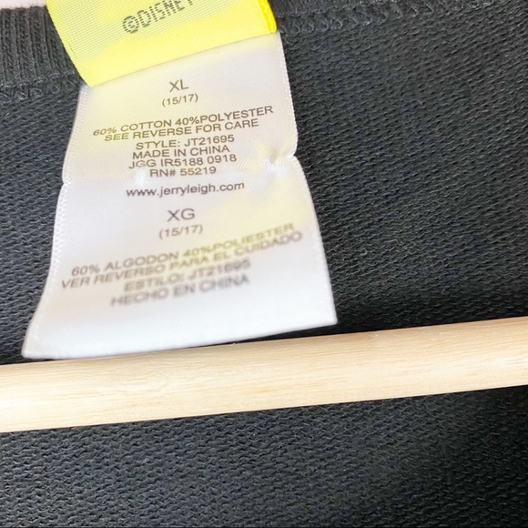 NEW Disney Black Mickey Minnie Mouse Sweater XL - Picture 6 of 8